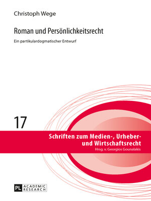 cover image of Roman und Persönlichkeitsrecht